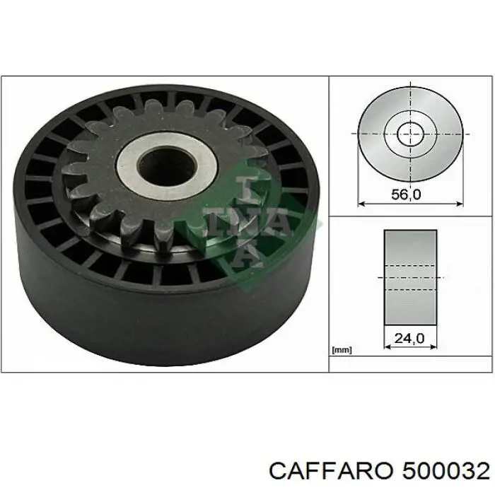 Compre 500032 Caffaro Rolo de reguladora de tensão da correia de transmissão