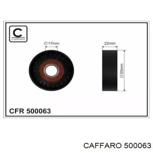 Rolo de reguladora de tensão da correia de transmissão Caffaro 500063 preço, a partir de 17,20 USD