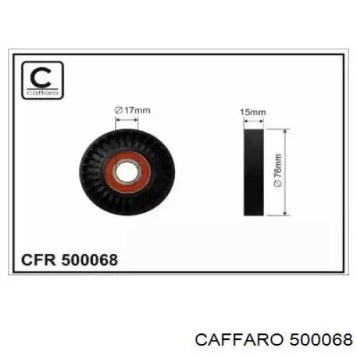 Rolo de reguladora de tensão da correia de transmissão Caffaro 500068 preço, a partir de 17,99 USD