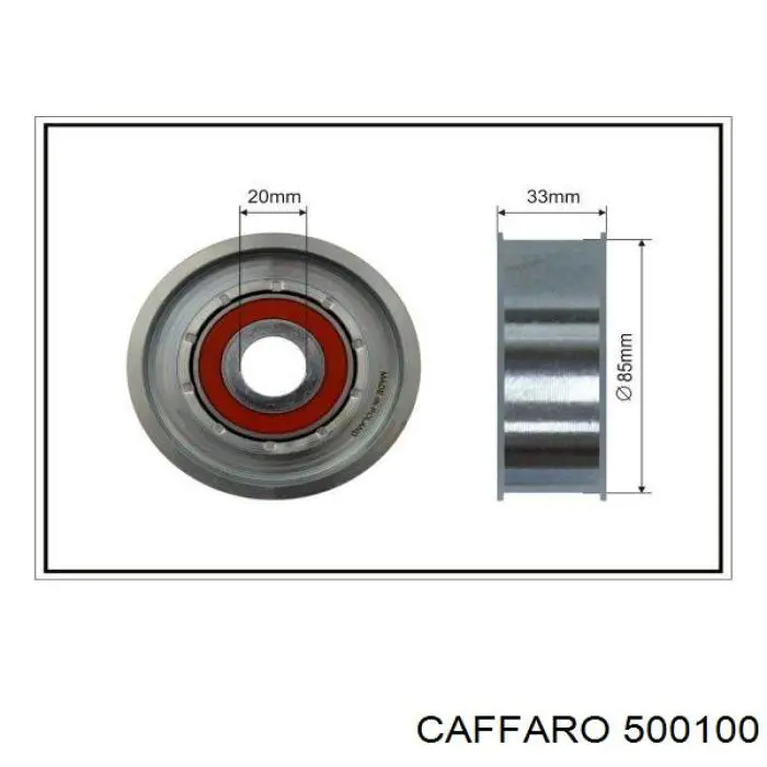 Rolo parasita da correia de transmissão Caffaro 500100 preço, a partir de 62,21 USD