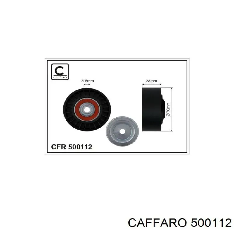 Rolo parasita da correia de transmissão Caffaro 500112 preço, a partir de 19,13 USD