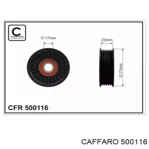 500116 Caffaro Rolo de reguladora de tensão da correia de transmissão