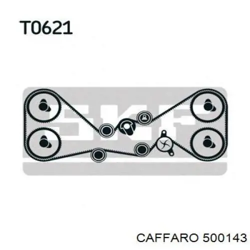 Rolo parasita da correia do mecanismo de distribuição de gás Caffaro 500143 preço, a partir de 28,24 USD