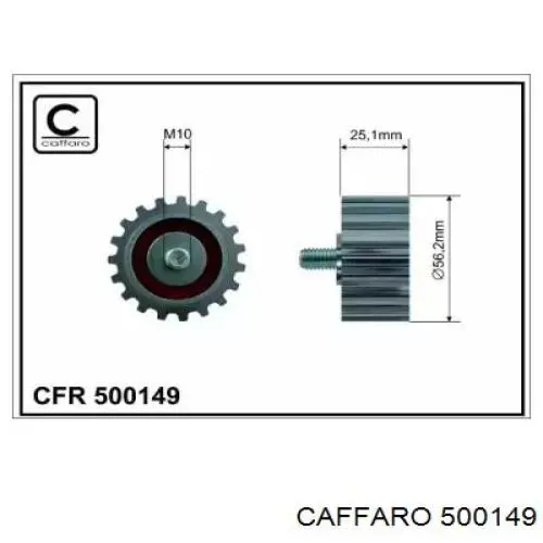 Rolo parasita da correia do mecanismo de distribuição de gás Caffaro 500149 preço, a partir de 27,89 USD