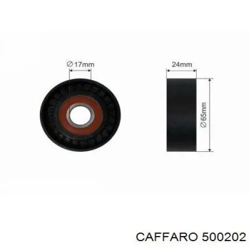 Rolo de reguladora de tensão da correia de transmissão Caffaro 500202 preço, a partir de 17,88 USD