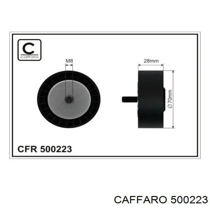 Rolo parasita da correia de transmissão Caffaro 500223 preço, a partir de 26,67 USD
