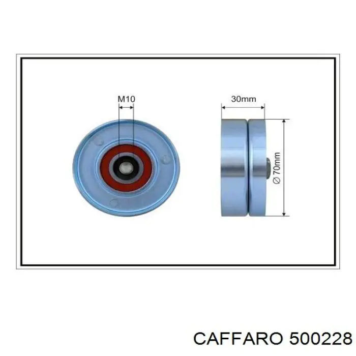 Rolo de reguladora de tensão da correia de transmissão Caffaro 500228 preço, a partir de 17,10 USD