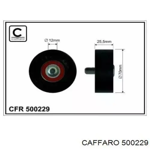 500229 Caffaro Rolo de reguladora de tensão da correia de transmissão