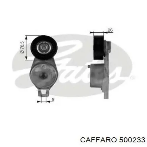Compre 500233 Caffaro Rolo de reguladora de tensão da correia de transmissão