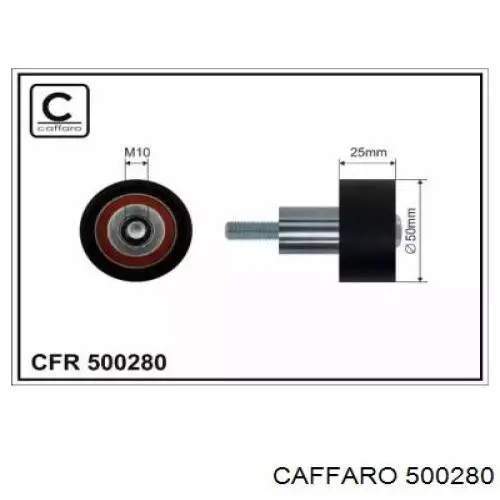 500280 Caffaro Rolo parasita da correia do mecanismo de distribuição de gás