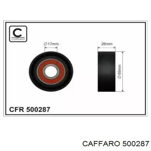 Rolo parasita da correia de transmissão Caffaro 500287 preço, a partir de 11,72 USD
