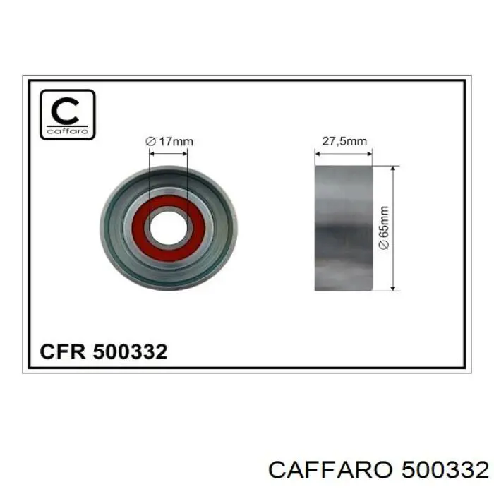 Rolo de reguladora de tensão da correia de transmissão Caffaro 500332 preço, a partir de 26,77 USD