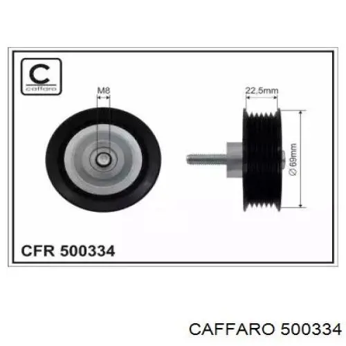 500334 Caffaro Rolo parasita da correia de transmissão