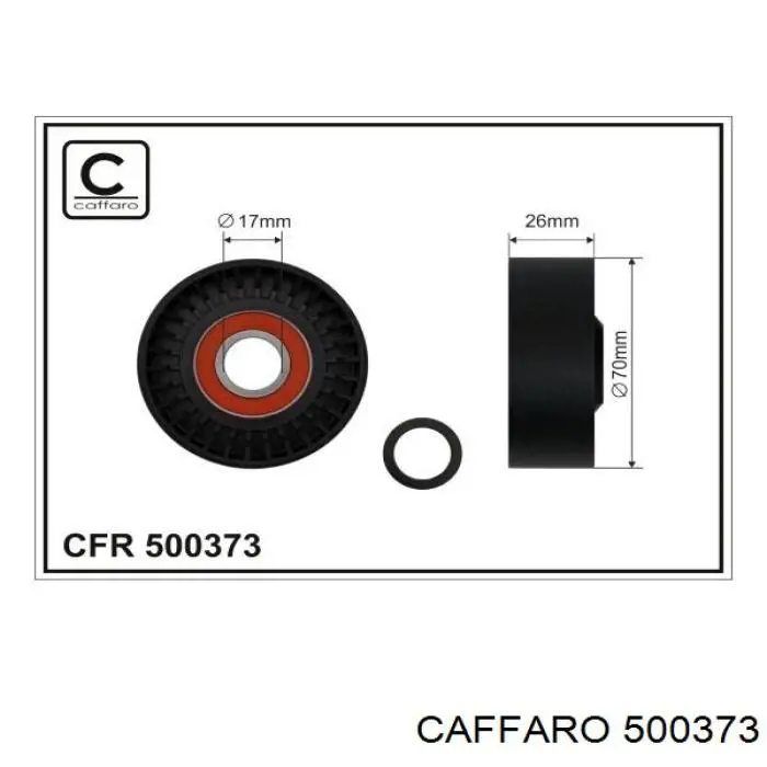 500373 Caffaro Reguladora de tensão da correia de transmissão