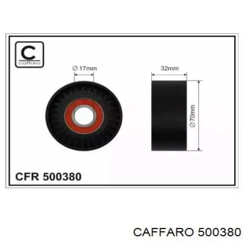 Compre 500380 Caffaro Rolo de reguladora de tensão da correia de transmissão