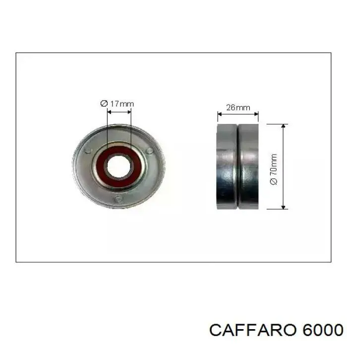 Rolo de reguladora de tensão da correia de transmissão Caffaro 6000 preço, a partir de 15,36 USD