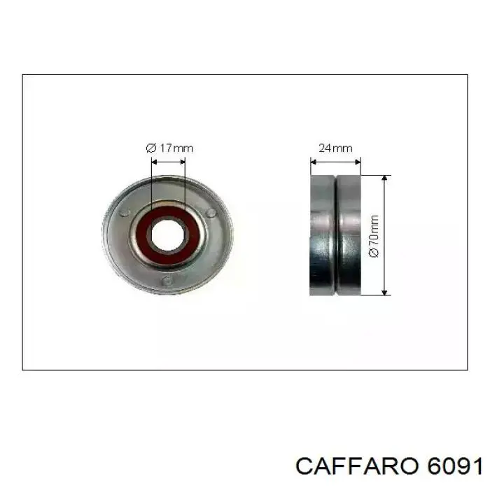 Rolo de reguladora de tensão da correia de transmissão Caffaro 6091 preço, a partir de 18,19 USD