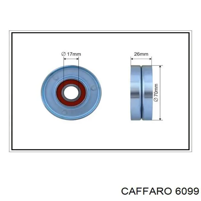 Rolo de reguladora de tensão da correia de transmissão Caffaro 6099 preço, a partir de 23,94 USD