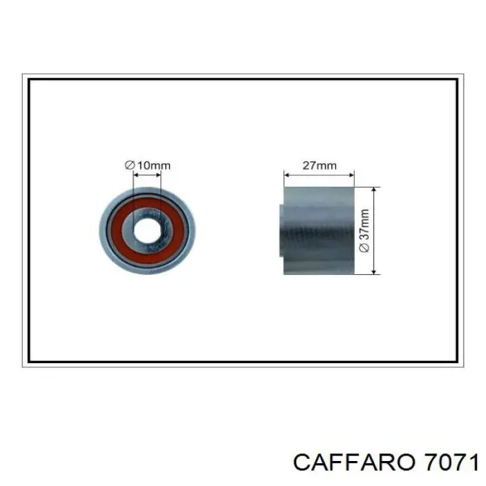 Rolo parasita da correia de transmissão Caffaro 7071 preço, a partir de 11,50 USD