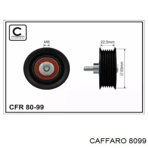 Rolo parasita da correia de transmissão Caffaro 8099 preço, a partir de 16,06 USD