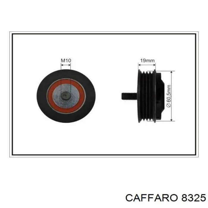 Compre 8325 Caffaro Rolo de reguladora de tensão da correia de transmissão