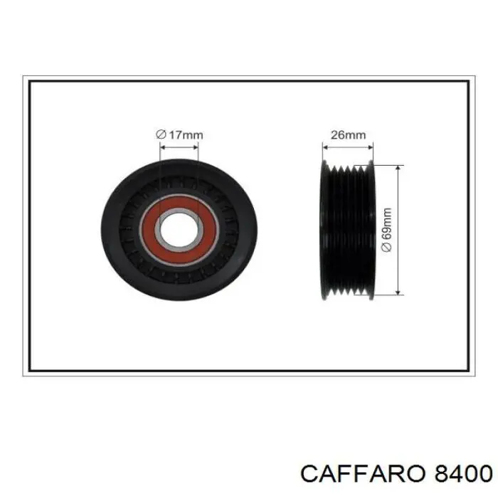 Rolo de reguladora de tensão da correia de transmissão Caffaro 8400 preço, a partir de 16,76 USD