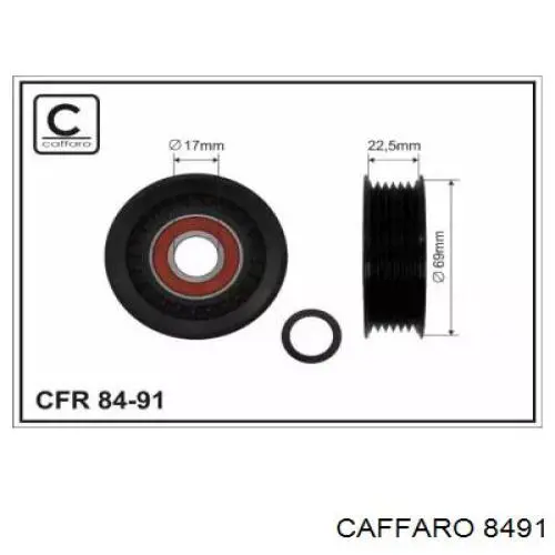 Rolo parasita da correia de transmissão Caffaro 8491 preço, a partir de 25,86 USD