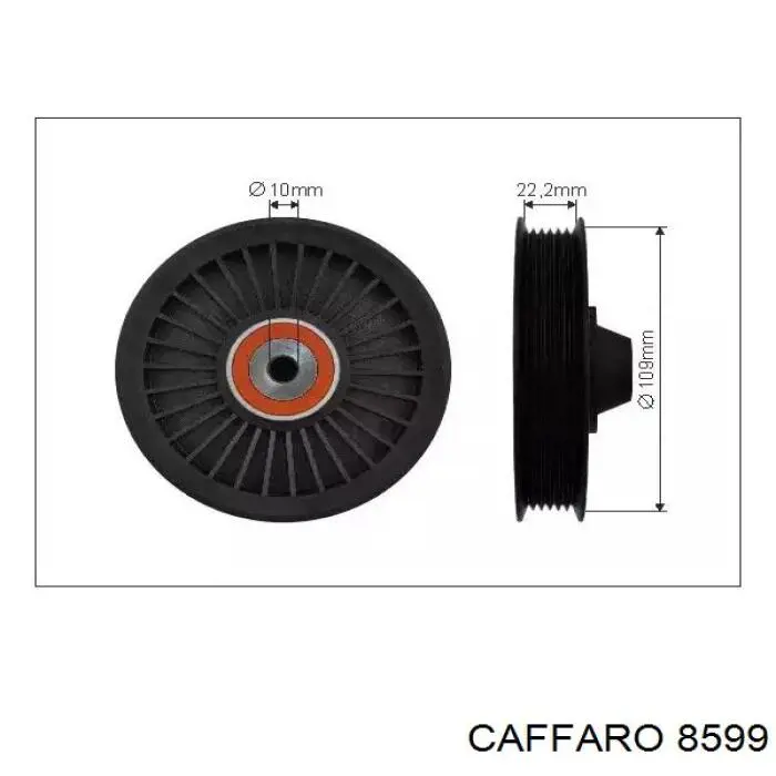 Rolo parasita da correia de transmissão Caffaro 8599 preço, a partir de 20,76 USD