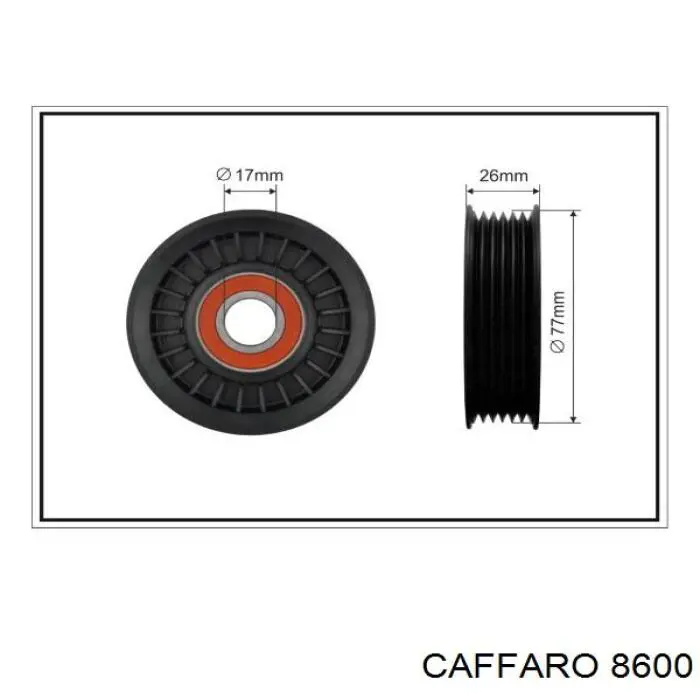 Rolo de reguladora de tensão da correia de transmissão Caffaro 8600 preço, a partir de 17,09 USD