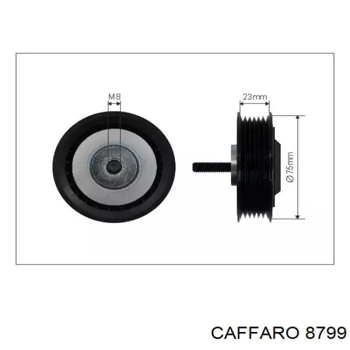 Rolo de reguladora de tensão da correia de transmissão Caffaro 8799 preço, a partir de 24,83 USD
