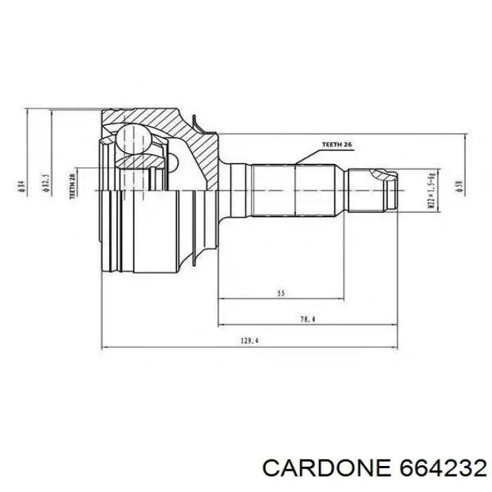 Semieixo (acionador) dianteiro esquerdo Honda 44306SNLT10 preço, a partir de 123,88 USD