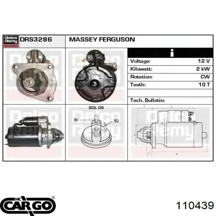 Compre 2873A104 Perkins Motor de arranco