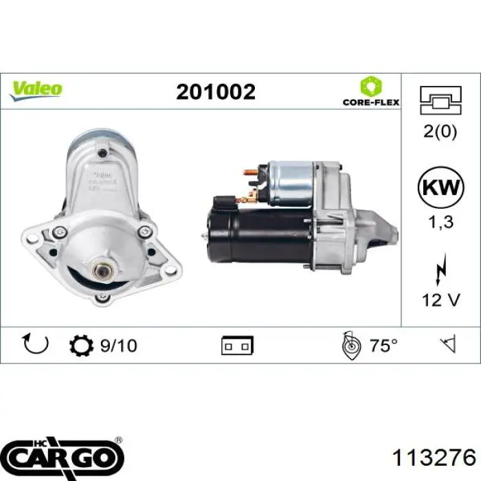 Compre 0001107405 Opel Motor de arranco