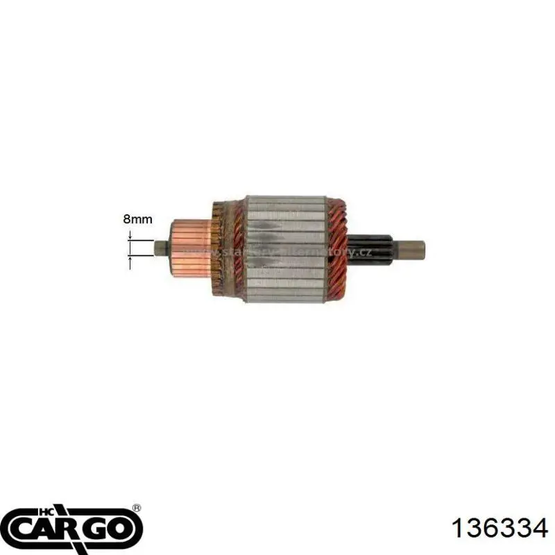 Induzido (rotor) do motor de arranco Cargo 136334 preço, a partir de 39,87 USD