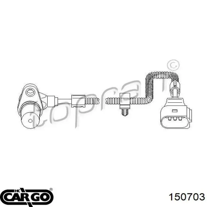 150703 Cargo Sensor de posição (de revoluções) de cambota