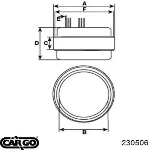 2741117010 Toyota Polia do gerador