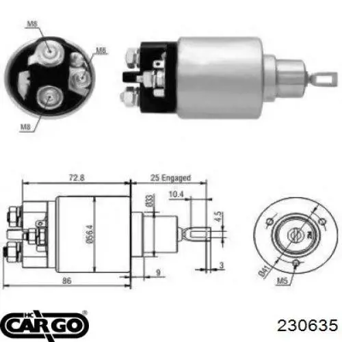 Relê retrator do motor de arranco Mercedes A0011522810 preço, a partir de 39,67 USD