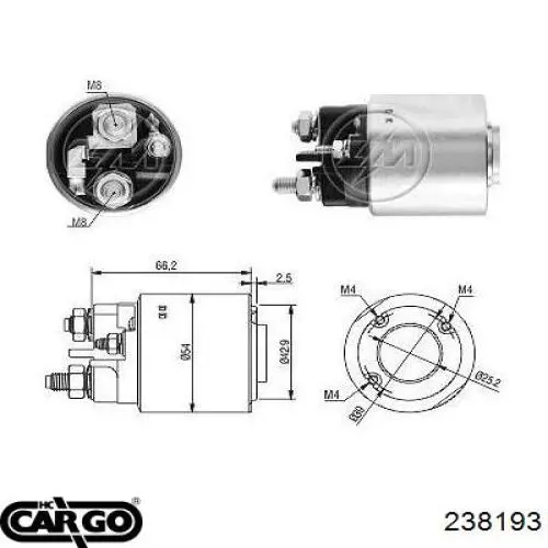 F032238193 Cargo Relê retrator do motor de arranco