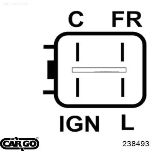Relê-regulador do gerador (relê de carregamento) Cargo 238493