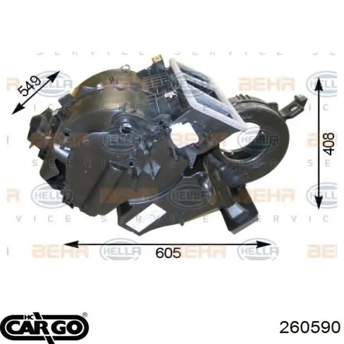 Vaporizador de aparelho de ar condicionado Cargo 260590 preço, a partir de 123,34 USD