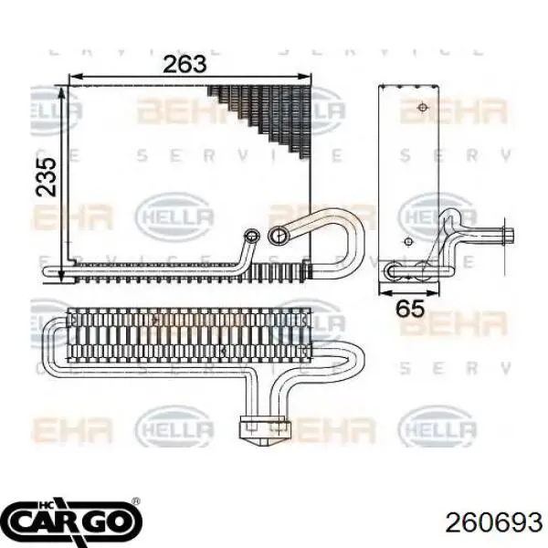 Compre 260693 Cargo Vaporizador de aparelho de ar condicionado