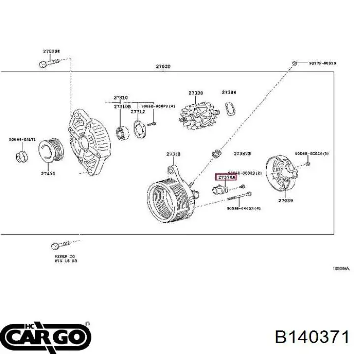 Escova do gerador Cargo B140371 preço, a partir de 1,92 USD