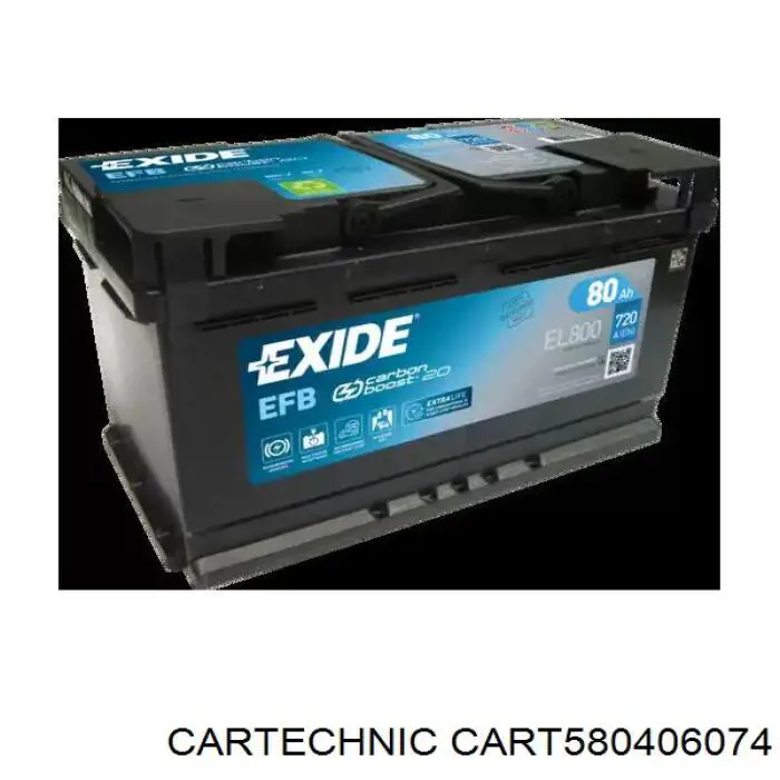 Bateria recarregável (PILHA) Cartechnic CART580406074 preço, a partir de 191,58 USD