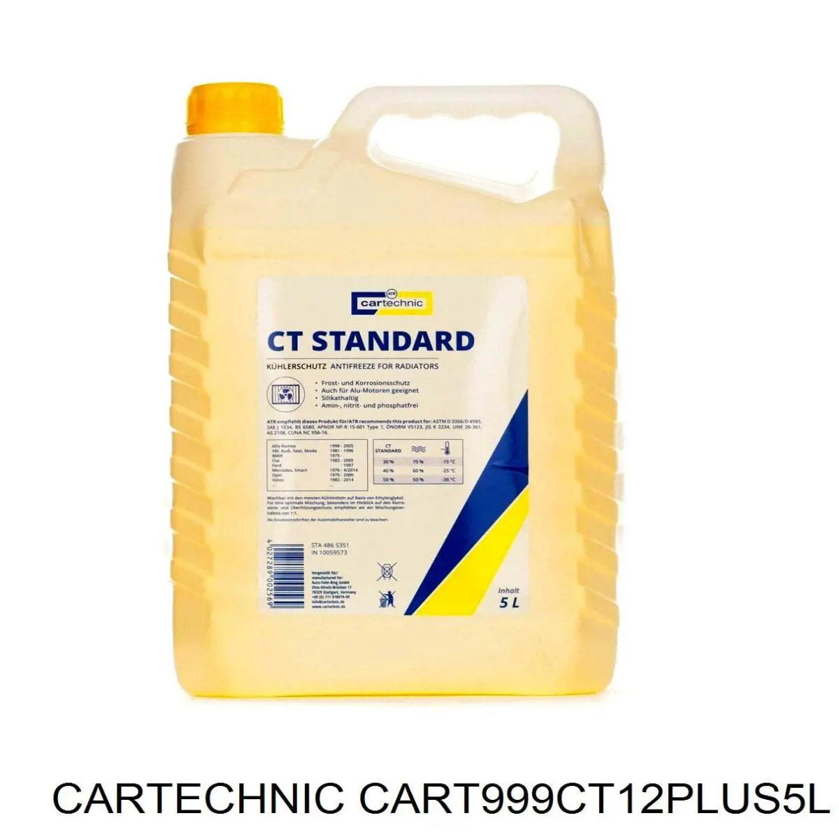 Fluido de esfriamento CART999CT12PLUS5L Cartechnic
