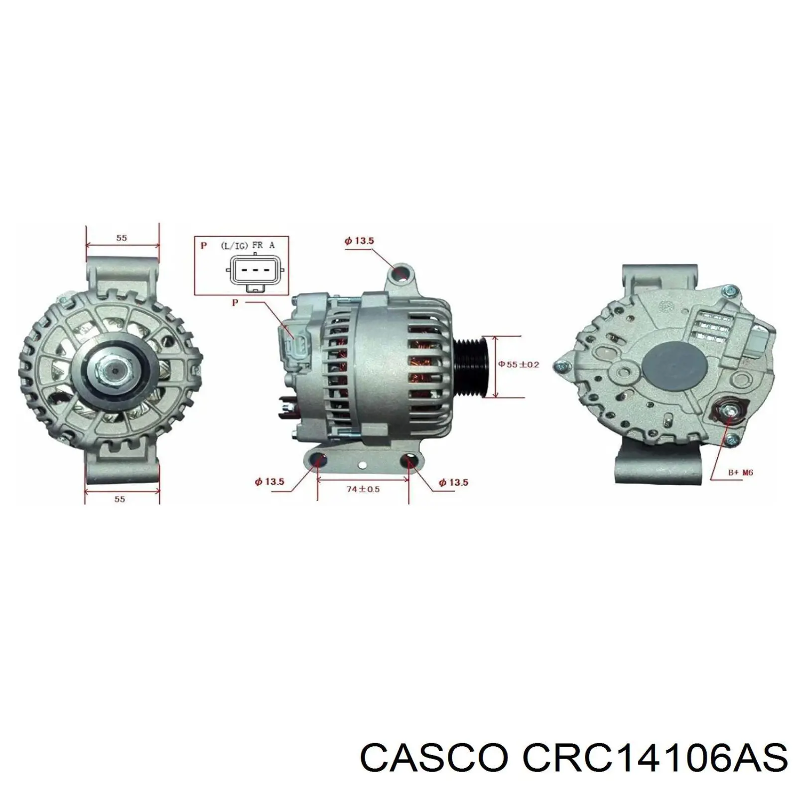Compre CRC14106AS Casco Eixo de diodos do gerador