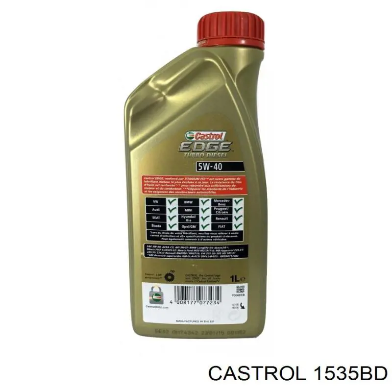 Óleo para motor Castrol 1535BD preço, a partir de 43,53 USD