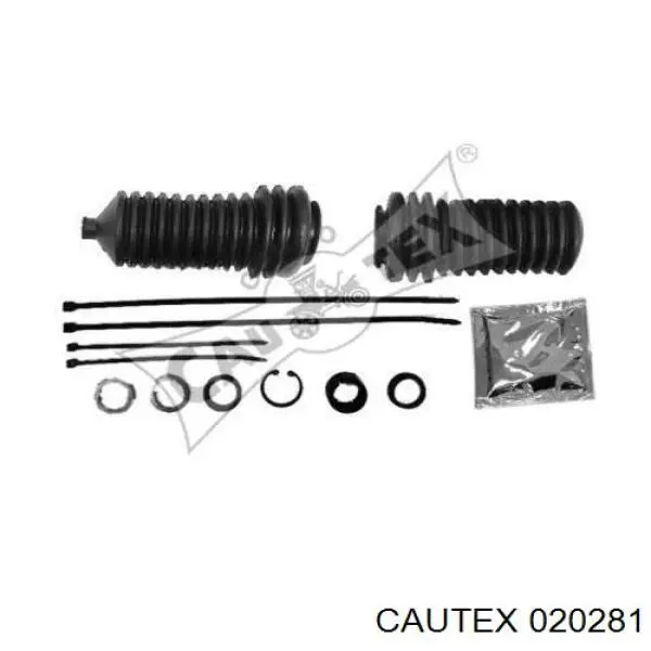 Compre 020281 Cautex Bota de proteção do mecanismo de direção (de cremalheira)