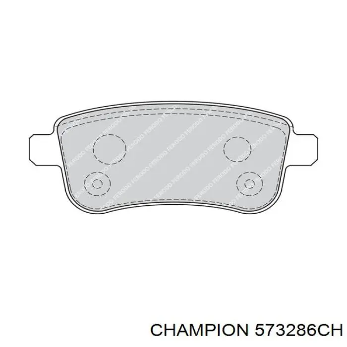Sapatas do freio traseiras de disco Champion 573286CH preço, a partir de 27,49 USD