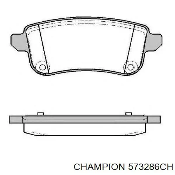 Compre 573286CH Champion Sapatas do freio traseiras de disco