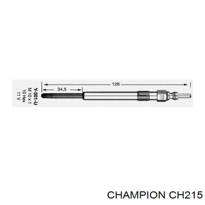Vela de incandescência Champion CH215 preço, a partir de 10,59 USD
